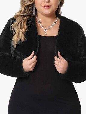 Faux Fur Bolero Jacket